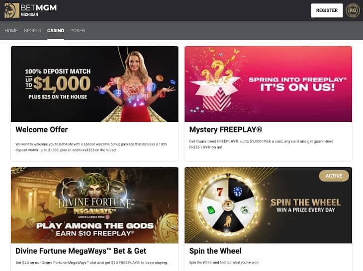 michigan online casino promo