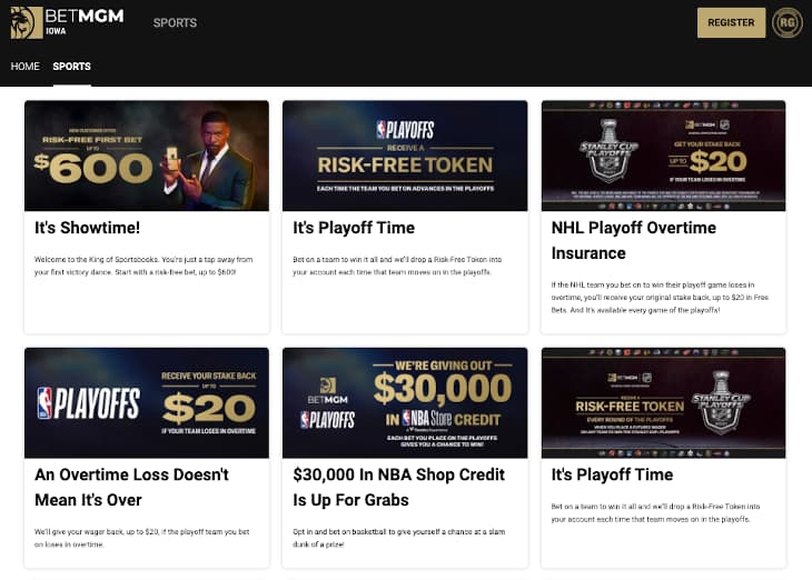 BetMGM Iowa promo