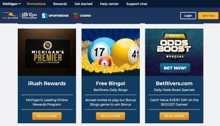 BetRivers casino promotions in Michigan