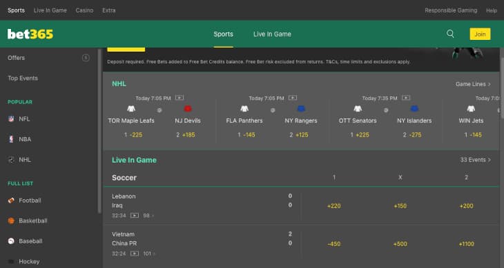 Bet365 sports review NJ