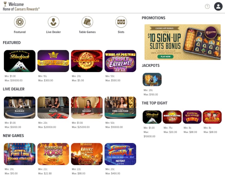 Caesars online casino review N