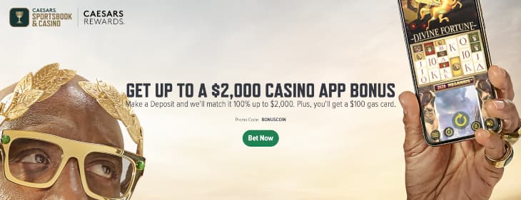 NJ Caesars casino sign up bonus
