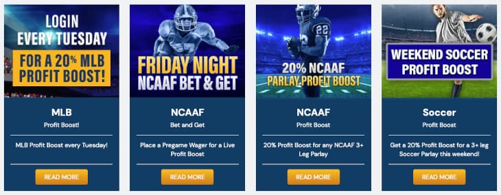 Ongoing sportsbook promotions BetRivers MI