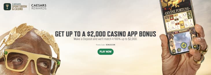 NJ Caesars casino sign up bonus