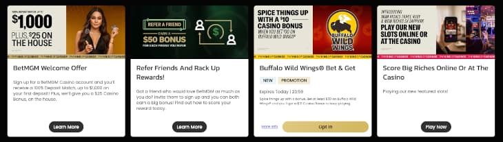 BetMGM casino promotions Michigan