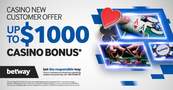 Betway casino bonus NJ