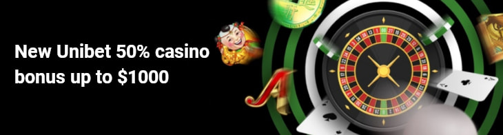 New Unibet casino bonus NJ