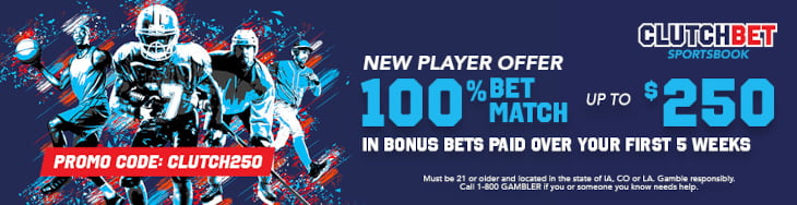 Grab the ClutchBet new offer up to $200 in free bet.